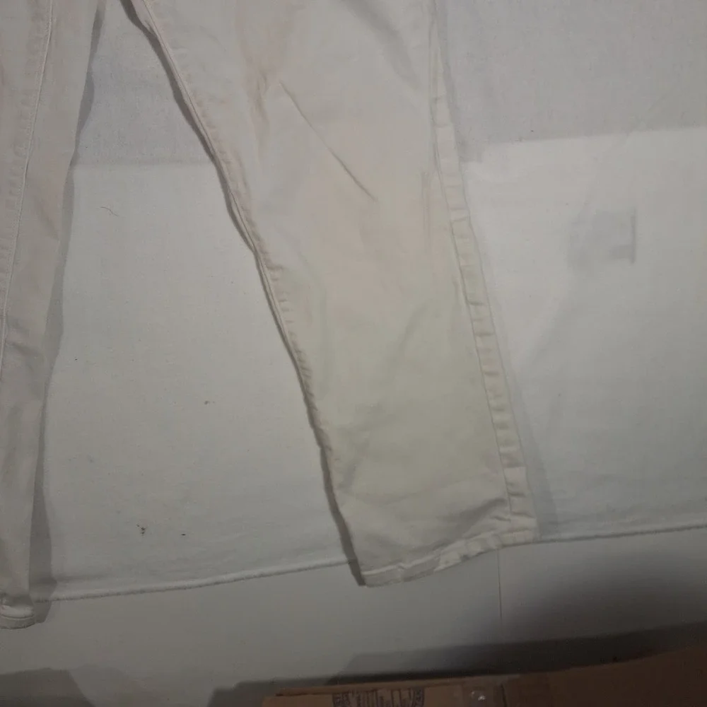 Ann Taylor LOFT Sz 29/8 White Jeans Curvy Fit Straight Leg Stretch